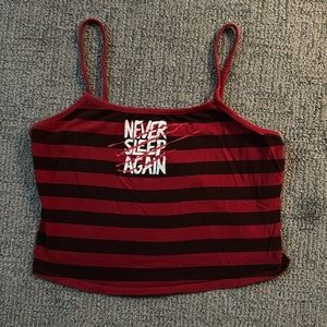 A nightmare on elm street crop top